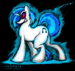 Size: 3850x3664 | Tagged: safe, artist:saliantsunbreeze, character:dj pon-3, character:vinyl scratch, species:pony, species:unicorn, abstract background, female, high res, mare, solo