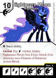 Size: 750x1050 | Tagged: safe, artist:drpain, character:nightmare moon, character:princess luna, card, custom, dice masters, female, solo