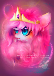Size: 2059x2912 | Tagged: safe, artist:wilvarin-liadon, oc, oc only, oc:fluffle puff, crown, patreon, solo