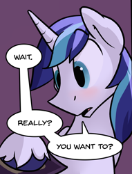 Size: 1014x1330 | Tagged: safe, artist:braeburned, imported from derpibooru, character:shining armor, species:pony, comic:comic relief, cropped, explicit series, reaction image, saddle up 2: creature comforts