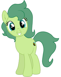 Size: 3652x4600 | Tagged: safe, artist:torvusil, imported from derpibooru, oc, oc only, oc:silly numptie, species:earth pony, species:pony, 2019 community collab, derpibooru community collaboration, absurd resolution, cute, digital art, female, green hair, green mane, green tail, grin, happy, looking at you, mare, ocbetes, plounge, reddit, simple background, smiling, solo, standing, transparent background
