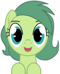 Size: 3800x4700 | Tagged: safe, artist:torvusil, imported from derpibooru, oc, oc only, oc:silly numptie, species:earth pony, species:pony, absurd resolution, cute, digital art, female, happy, looking at you, mare, open mouth, plounge, reddit, simple background, smiling, solo, the fluffies, transparent background, wide eyes