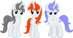 Size: 7700x4000 | Tagged: safe, artist:torvusil, imported from derpibooru, oc, oc only, oc:apathia, oc:discentia, oc:karma, species:pony, species:unicorn, 2020 community collab, derpibooru community collaboration, absurd resolution, angry, annoyed, digital art, female, frown, happy, krita, mare, ponified, reddit, simple background, smiling, standing, transparent background, trio