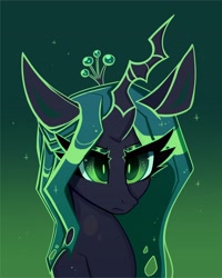 Size: 3006x3758 | Tagged: safe, artist:confetticakez, character:queen chrysalis, species:changeling, g4, solo