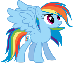 Size: 960x831 | Tagged: safe, artist:strawberry-pannycake, character:rainbow dash, species:pegasus, species:pony, .svg available, alicorn wings, backwards cutie mark, female, simple background, solo, transparent background, vector, wing swap