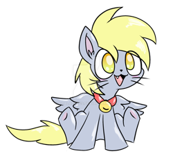 Size: 1024x921 | Tagged: safe, artist:amberlea-draws, character:derpy hooves, species:pegasus, species:pony, behaving like a cat, cute, deviantart watermark, female, hnnng, mare, obtrusive watermark, simple background, solo, transparent background, watermark