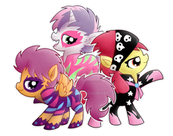 Size: 1024x806 | Tagged: dead source, safe, artist:amberlea-draws, character:apple bloom, character:scootaloo, character:sweetie belle, episode:the show stoppers, g4, my little pony: friendship is magic, cutie mark crusaders, show stopper outfits, simple background, transparent background, watermark