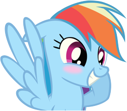 Size: 8000x7000 | Tagged: safe, artist:choopy, character:rainbow dash, absurd resolution, blushing, simple background, transparent background, vector