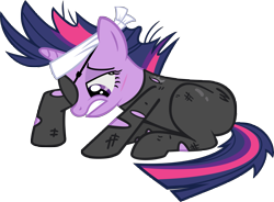 Size: 7977x5872 | Tagged: safe, artist:choopy, character:twilight sparkle, species:pony, species:unicorn, absurd resolution, female, future twilight, lidded eyes, looking down, mare, simple background, solo, transparent background, vector