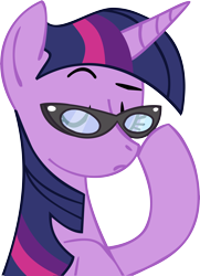 Size: 5779x7996 | Tagged: safe, artist:choopy, artist:megasweet, character:twilight sparkle, absurd resolution, glasses, simple background, transparent background, vector