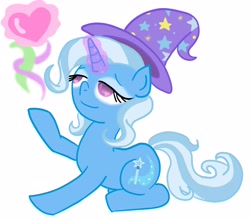 Size: 3400x3000 | Tagged: safe, artist:dustyranger, character:trixie, heart, high res, smiling