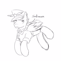 Size: 5000x5000 | Tagged: safe, artist:smolder, absurd resolution, care package, mailpony, male, sketch, solo, special delivery