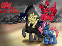Size: 3000x2250 | Tagged: safe, artist:theimmolatedpoet, oc, oc only, fallout equestria: dirty deeds, fanfic art