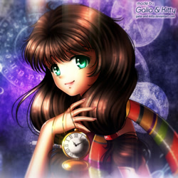 Size: 600x600 | Tagged: safe, artist:kgfantasy, oc, oc only, oc:macdolia, species:human, fourth doctor, fourth doctor's scarf, humanized, humanized oc, pigtails, pocket watch