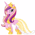 Size: 6000x6006 | Tagged: dead source, safe, artist:aeroytechyon-x, character:princess cadance, species:alicorn, species:pony, absurd resolution, artifact, clothing, crown, dress, female, looking at you, mare, raised hoof, season 2, simple background, solo, transparent background, vector