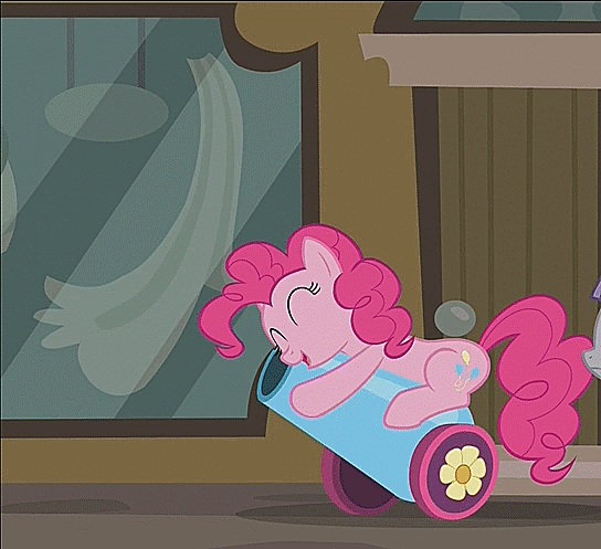 Size: 544x497 | Tagged: safe, artist:x-saltedfish, edit, edited screencap, screencap, character:pinkie pie, character:rarity, episode:the gift of the maud pie, g4, my little pony: friendship is magic, animated, female, party cannon, rariball, stroking