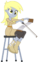 Size: 6200x10000 | Tagged: safe, artist:mpnoir, character:derpy hooves, equestria girls:rainbow rocks, g4, my little pony: equestria girls, my little pony:equestria girls, absurd resolution, female, musical instrument, musical saw, simple background, solo, transparent background, vector