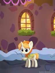 Size: 1013x1330 | Tagged: safe, artist:kaylemi, episode:a hearth's warming tail, g4, my little pony: friendship is magic, female, filly, solo, the little match filly