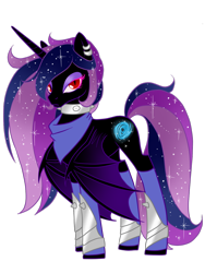 Size: 900x1200 | Tagged: safe, artist:celestialess, oc, oc only, oc:princess celestialess, species:alicorn, species:bat pony, species:pony, alicorn oc, bat pony alicorn, ethereal mane, galaxy, simple background, solo, transparent background