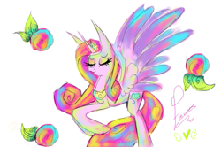 Size: 759x503 | Tagged: safe, artist:caramelflower, character:princess cadance, female, solo