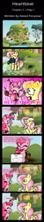 Size: 4000x20000 | Tagged: safe, artist:meownimator, character:fluttershy, character:pinkie pie, species:earth pony, species:pegasus, species:pony, comic:heartbeat, absurd resolution, comic, flower, fluttershy's cottage, grimdark series, invitation, mud, suggestive series, sweat, watering can