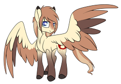 Size: 1280x884 | Tagged: safe, artist:asklevee, oc, oc only, species:pegasus, species:pony, colored wings, colored wingtips, simple background, solo, transparent background