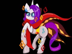Size: 900x675 | Tagged: safe, artist:zomixnu, character:rarity, drawn on phone, female, ghirahim, princess zelda, solo, the legend of zelda