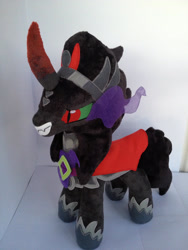 Size: 2121x2828 | Tagged: safe, artist:valio99999, character:king sombra, episode:the crystal empire, g4, my little pony: friendship is magic, spoiler:s03, irl, photo, plushie, solo