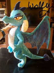 Size: 720x961 | Tagged: safe, artist:wollyshop, character:princess ember, species:dragon, hand, irl, photo, plushie, solo