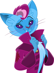 Size: 2000x2655 | Tagged: safe, artist:stjonal, oc, oc only, oc:parcly taxel, species:abyssinian, species:anthro, my little pony: the movie (2017), abyssinianized, cat, catified, male, palette swap, recolor, simple background, solo, species swap, transparent background, vector