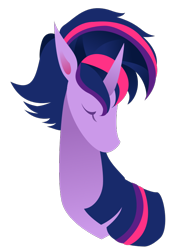 Size: 600x800 | Tagged: safe, artist:kicked-in-teeth, character:twilight sparkle, character:twilight sparkle (alicorn), species:alicorn, species:pony, episode:castle sweet castle, g4, my little pony: friendship is magic, alternate hairstyle, female, punklight sparkle, simple background, solo, transparent background