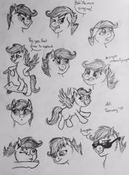 Size: 2247x3050 | Tagged: safe, artist:ambergerr, character:scootaloo, female, scooter, solo, sunglasses
