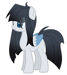Size: 1024x1143 | Tagged: safe, artist:cupofvanillatea, oc, oc only, oc:iris, species:pegasus, species:pony, colored wings, female, mare, multicolored wings, simple background, solo, transparent background