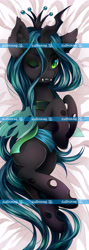 Size: 2598x7322 | Tagged: safe, artist:vanilla166, character:queen chrysalis, species:changeling, species:pony, absurd resolution, body pillow, body pillow design, female, mare, pillow, solo, watermark
