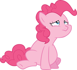 Size: 8756x8000 | Tagged: safe, artist:xboomdiersx, character:pinkie pie, species:earth pony, species:pony, episode:the cutie map, g4, my little pony: friendship is magic, absurd resolution, fat, female, mare, pudgy pie, sad, simple background, solo, transparent background, vector, winnie the pink
