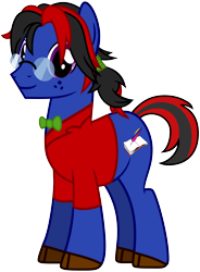 Size: 5150x7000 | Tagged: safe, artist:xboomdiersx, oc, oc only, oc:almanac blossom, species:earth pony, species:pony, absurd resolution, glasses, male, simple background, solo, stallion, transparent background