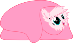 Size: 5000x2954 | Tagged: safe, artist:weegeestareatyou, oc, oc only, oc:fluffle puff, species:pony, .svg available, blanket, blanket burrito, cute, flufflebetes, high res, simple background, solo, transparent background, vector
