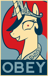 Size: 10362x16378 | Tagged: safe, artist:tralomine, character:princess celestia, species:pony, princess molestia, .svg available, absurd resolution, faec, female, hope poster, obey, poster, solo, vector