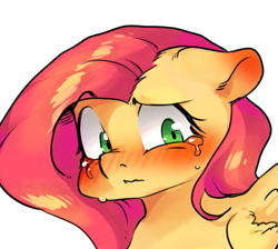 Size: 509x457 | Tagged: safe, artist:kkotnim, character:fluttershy, crying