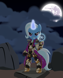 Size: 3228x4000 | Tagged: safe, artist:masterrottweiler, character:trixie, crossover, diablo, diablo 3, wizard