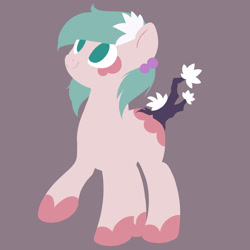 Size: 2500x2500 | Tagged: safe, artist:vampteen83, oc, oc only, oc:liyro, species:pony, female, flower, flower in hair, high res, original species, simple background, solo