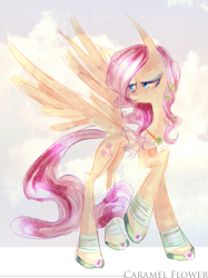 Size: 677x907 | Tagged: safe, artist:caramelflower, character:fluttershy, female, solo