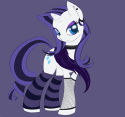 Size: 1600x1500 | Tagged: safe, artist:kidkaizer, character:rarity, clothing, emo, female, goth, gothity, solo