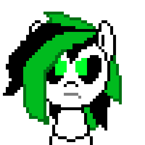 Size: 300x300 | Tagged: safe, artist:nukepony360, oc, oc only, oc:prototype vi, species:pony, angry, animated, censored, color change, female, gif, pixel art, robot, robot pony, simple background, solo, transparent background, vulgar
