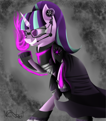 Size: 3500x4000 | Tagged: safe, artist:nixworld, character:starlight glimmer, species:pony, species:unicorn, armor, awesome, badass, cool, mage, magic, power, powerful