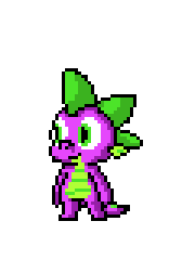 Size: 180x240 | Tagged: safe, artist:sonicboy112, character:spike, species:dragon, animated, get, item get, male, pixel art, simple background, solo, transparent background