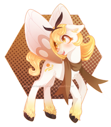 Size: 1163x1334 | Tagged: safe, artist:caramelflower, species:pegasus, species:pony, crossover, female, mare, pokémon, ponified, ribombee, simple background, solo, transparent background