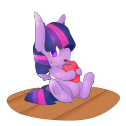 Size: 1000x1000 | Tagged: safe, artist:sexyflexy, character:twilight sparkle, character:twilight sparkle (alicorn), species:alicorn, species:pony, cute, female, heart, mare, simple background, twiabetes, young