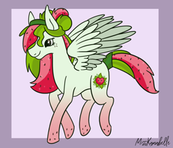 Size: 1750x1500 | Tagged: safe, artist:misskanabelle, oc, oc only, oc:watermelana, species:pony, freckles, gradient hooves, solo