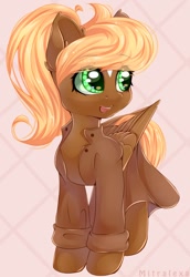 Size: 894x1300 | Tagged: safe, artist:mitralexa, oc, oc only, oc:threnody, species:pegasus, species:pony, fallout equestria, clothing, fallout equestria: speak, fanfic art, female, mare, smiling, solo
